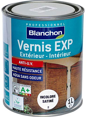 BLANCHON - Vernis EXP bois intérieurs/extérieurs incolore satiné 1 litre - 04103737
