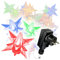 Nipach GmbH 40er LED Sternenlichterkette bunt für Innen Aussen Trafo Timer transparentes Kabel Sternenkette Weihnachtssternkette Weihnachtsdeko Xmas