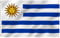 Anley Fly Breeze Bandera Uruguay de 3x5 pies - Color Vivo y Resistente a la decoloración UV - Encabezado de Lona y Doble Costura - Banderas uruguayas Poliéster con Ojales de latón 3 X 5 pies