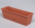 Valberter 1080.1 Bac à Fleurs à réserve d'eau en Terre Cuite 80 cm