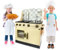Leomark Kinderküche aus Holz – Große Retro Spielküche Big Vintage – Holzküche mit Zubehör – Spielzeugküche für Kinder – Küchenspielzeug ab 3 Jahren – Spielspaß für Jungen und Mädchen