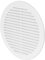 Awenta Plastic Air Vent Grille Cover 200 mm 8 inch, White with Insect Grid Fly Net, Screw Hole Covers for Better Look