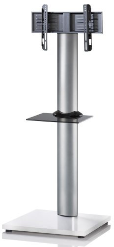 VCM Universal TV Fernseh Ständer Standfuß Fernsehständer Alu Onu ZW Weißlack