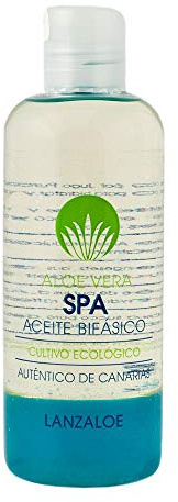 Lanzaloe Aceite bifásico, 250 ml - Aloe Vera von Lanzarote mit Mandelöl