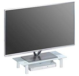 MAJA Möbel TV-Board, Glas, Weiß