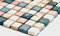 Mosaik Quadrat mix Random Marmor Naturstein Küche, Mosaikstein Format: 15x15x8 mm, Bogengröße: 305x322 mm, 1 Bogen/Matte