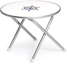 FORMA MARINE Bootstisch klappbar rund 61 cm x 49 cm Höhe Marine Aluminium Yachtdeckmöbel M300