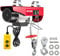 VEVOR Seilwinde Seilzug PA1200 (2000W), 12m/6m mit Kabelfernbedienung Motorwinde