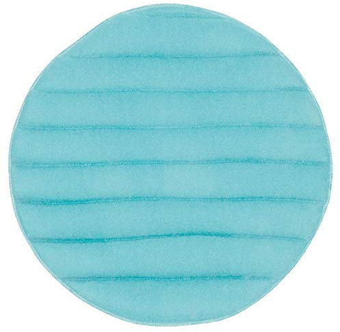 PAD - Sitzkissen, Stuhlauflage, Auflage - Kissen - Lamu - Samt - Farbe: Türkis Blau - Ø: 40 cm - gefüllt