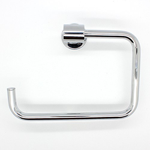 Arian 'Destiny' Wall Mounted Square Toilet Roll Holder Chrome Bathroom Accessory