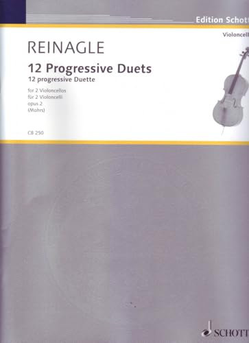 12 progressive Duette: op. 2. 2 Violoncelli. Spielpartitur. (Cello-Bibliothek)