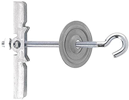 Molly M50402-XJ Chevilles à bascule avec M6 Pitons, Gris, Set de 2 Pièces