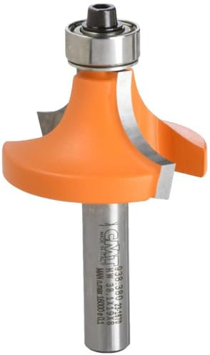 CMT 938.380.11 Fresa a Raggio Concavo con Cuscinetto in Hw, Grigio/Arancio