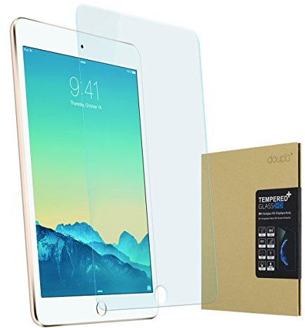 doupi Pellicola Vetro Temperato per iPad Mini 4 & Mini 5, Premium 9H HD Protettiva Protezione dello Schermo Tempered Glass