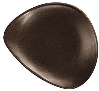 Assiette Plate en Grès, Gris, Lot de 6