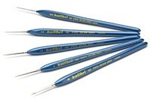 Pinsel Set 888 5 Pinsel Gr. 10/0, 5/0, 3/0, 2/0,0, synth. Golden Sable Haar