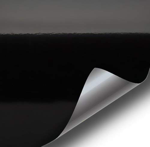 Black High Gloss Realistic Paint-Like Microfinish Vinyl Wrap Roll with VViViD XPO Air Release Technology (1ft x 5ft) by VViViD
