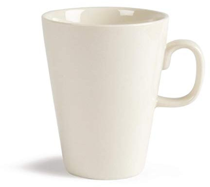 Olympia Ivory Latte Mugs 284Ml 10Oz Porcelain Coffee Tea Cup Dishwasher 12pc