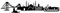 Samunshi® Wandtattoo Istanbul Skyline Wandaufkleber schwarz 30x6,3cm