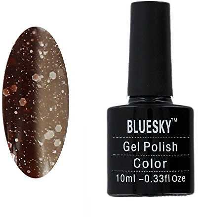 Bluesky Colour Changing Gel Nail Polish, Chocolate Spark, 10 ml