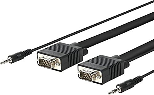 VivoLink provgas15 15 m VGA (D-Sub) + 3.5 mm VGA (D-Sub) + 3.5 mm schwarz VGA-Kabel VGA-Kabel (VGA (D-Sub), VGA (D-Sub) + 3.5 mm + 3.5 mm, männlich, männlich, gerade, gerade)