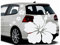 Folistick Hibiskus Hawaii Blumen Aufkleber Set Hibiskusblüten Autoaufkleber 5-teilig (Weiss)