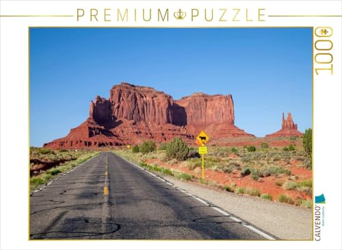 CALVENDO Puzzle Auf dem Weg zum Monument Valley | 1000 Teile Lege-Größe 64 x 48 cm Foto-Puzzle für glückliche Stunden