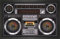 Fussmatte Ghettoblaster Retro Musik Design Matte Gettoblaster! Fu?matte T?rmatte Fu?abstreifer Schmutzmatte
