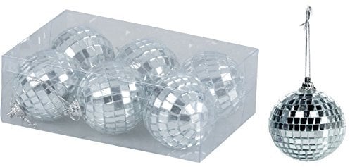 Geschenkestadl 36 Stück Christbaumschmuck Spiegelkugel Diskokugel Ø 5 cm Discokugel Baumschmuck