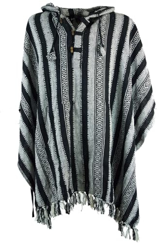 GURU SHOP Poncho Hippie Chic, Ethno Poncho, Andenponcho, Herren/Damen
