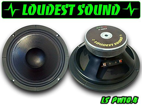 COPPIA Mid Woofer 25 cm Loudest Sound LS PW10.4 650 Watt Professionali spl audio 250 mm 10 pollici audio auto casa medio bassi