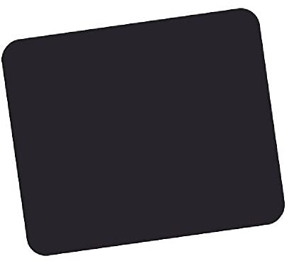 Fellowes Mouse Mat Foam Mouse Mat with Non-Slip Backing, Durable Polyester Surface, Made from 50% Recycled Material, Dimensions: 18.6 x 22.4 x 0.6 cm, Colour: Black