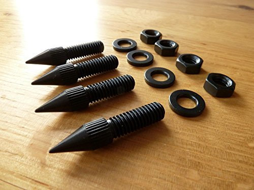 AudioSerenity Set of 4 M6 Floor Speaker Subwoofer Stand Spikes