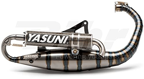 Auspuff Yasuni Carrera 16 Aluminium für Minarelli stehend