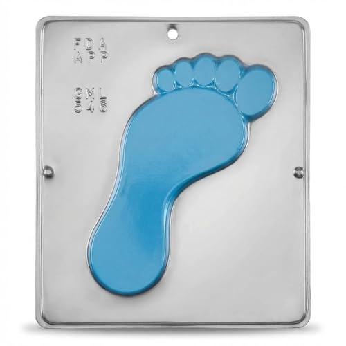 Large Foot Chocolate Candy Mold 546, 7 Inch, 1 Cavity, Suitable for Chocolate, Soap Making, Butter Molding, and Ice Cubes