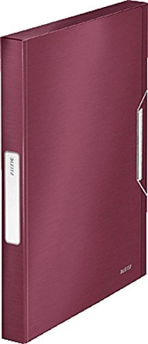 Leitz 39560028 Ablagebox Style Ablagebox Style, A4, PP, 30mm, granatrot