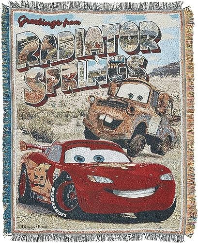 Northwest Disney-Pixar's Cars Greetings from Radiator Springs gewebte Tapisserie-Überwurfdecke, 121,9 x 152,4 cm, Mehrfarbig