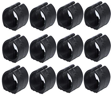 sourcingmap 12pcs Patin Pied Chaise Tube Rond Embout Tube Pied Table Fauteuil Tampon Meuble forme u 22mm Dia