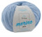 Merino Wolle - 1 Knäuel Merinowolle Eisblau (Fb 82677) - hellblaue Merino Wolle zum Stricken - Merino Mix Wolle + GRATIS Myoma Label - 50g/120m - Myoma Wolle - weiche Wolle - Merino Garn (79,00 €/kg)