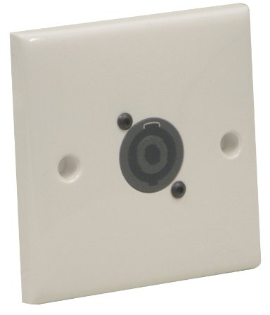 AV Wall Plate With 1 x Speakon NL4MP) Speaker Connector