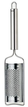 kela Grattugia per speziein acciaio inox 25,5 x 6 cm RONDO, grattugia per noce moscata, piccola grattugia da cucina, lavabile in lavastoviglie, lucida
