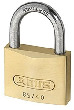 Abus 65ib/50 Messing Vorhängeschloss 50mm Edelstahl Schäkel Carded