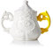 Seletti Zuccheriera in Porcellana Ø Cm.13 H.15 I-Wares Manico- Giallo
