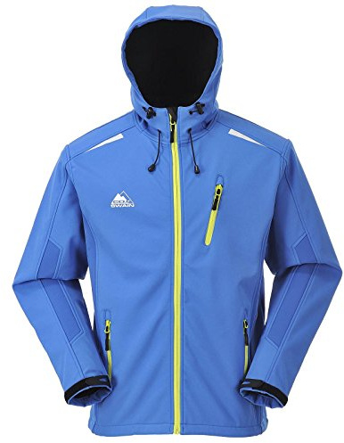 Cox Swain Herren 3-Lagen Outdoor Softshell Jacke Tapir - 10.000mm Wassersäule - 2.000mm atmungsaktiv, Colour: Black/Grey, Size: S