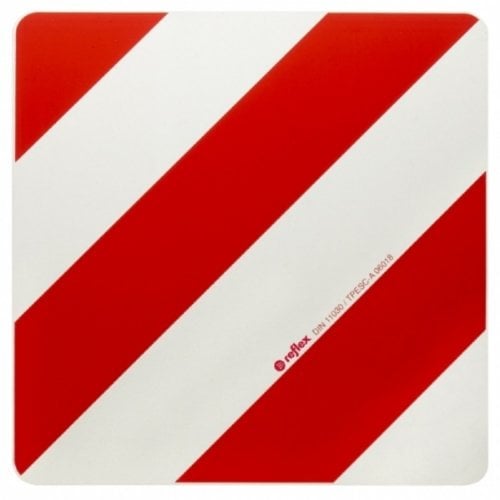 Warntafel für Überlänge / Überbreite (LuF), Deutschland, Stahlblech, 423 mm x 423 mm