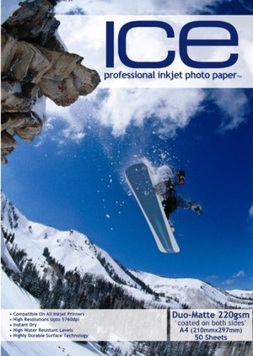 100 Blatt ICE A4 220gsm doppelseitig Matt/Matt Fotopapier