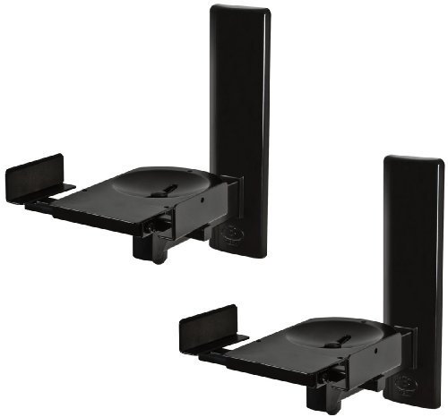 B TECH BT77/B Black Side-Clamping Wall Mount for Loudspeakers