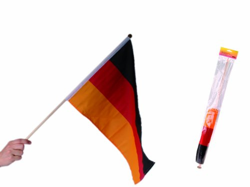 Desconocido Genérico Flagge Deutschland mit Stab (46 x 30 cm)