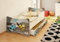 Best For Kids Kinderbett MIT SCHUBLADE UND MIT 10 cm MATRATZE SUPER Auswahl 4 GRÖßEN (70x140, Baufahrzeuge)