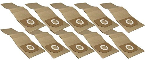 10 Industrie- Baustellen- Gewerbe- Heavy Papier Staubsaugerbeutel passend für ROWENTA RU 364, 6.904-263.0